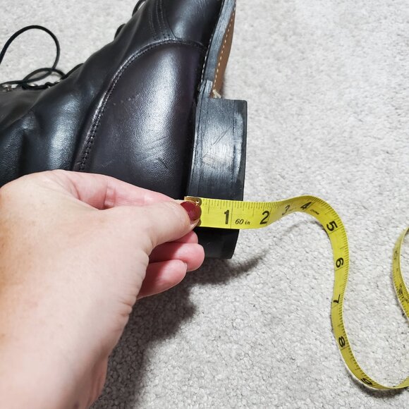 Laredo Black Leather Lace Up Boots - Picture 12 of 12